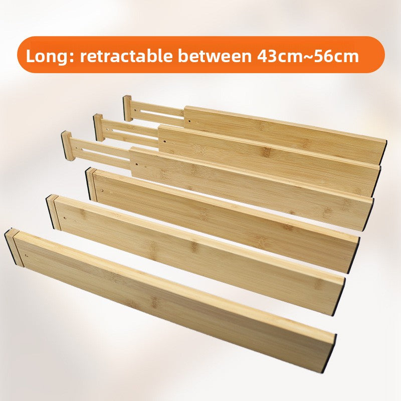 Adjustable Bamboo Drawer Divider Organizer