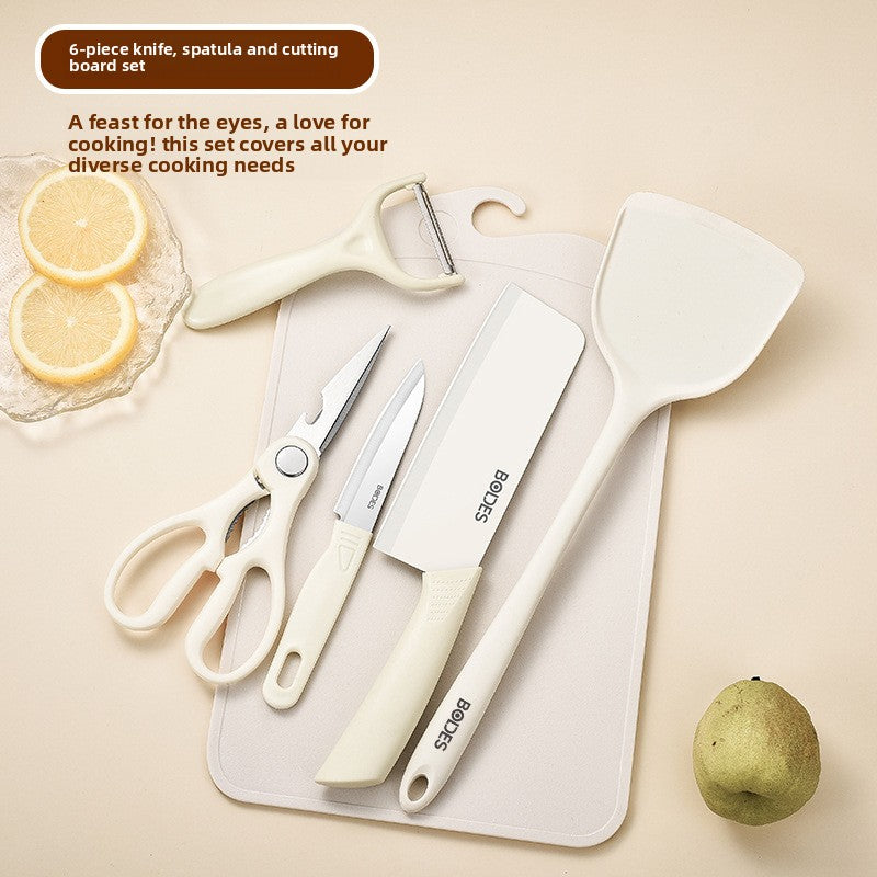 9-Piece Silicone Kitchen Utensil Set with Cutting Tools