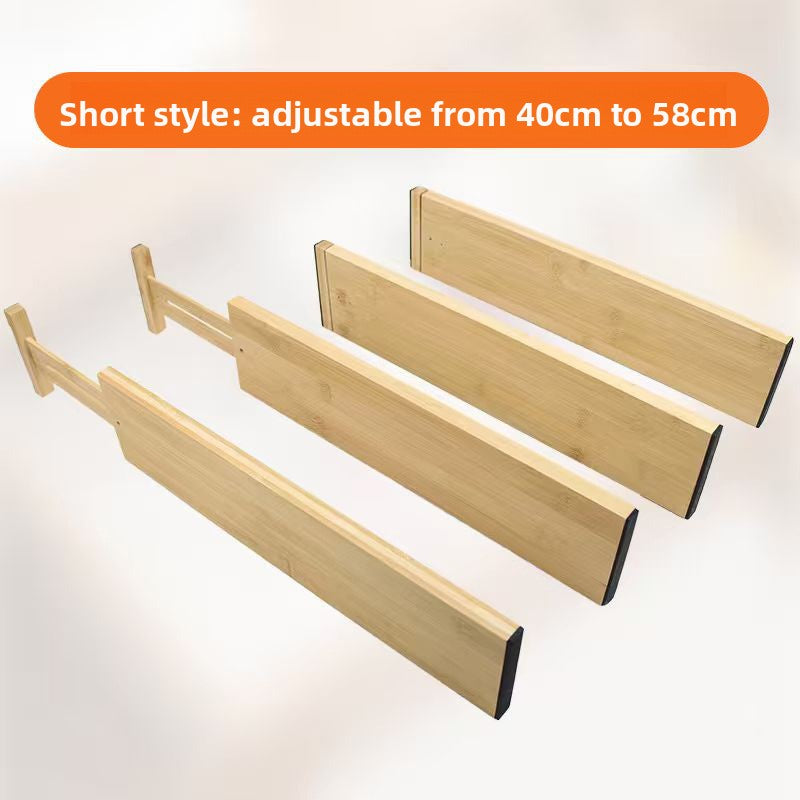 Adjustable Bamboo Drawer Divider Organizer