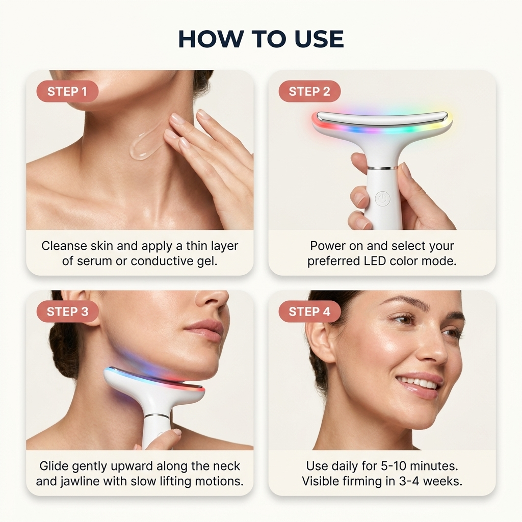 LumiLift 7-Color LED Face & Neck Massager