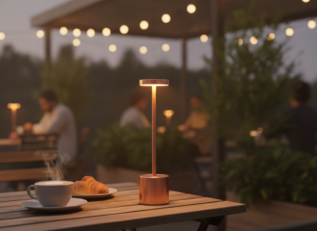 Cordless Table Lamp — Modern Rechargeable Dimmable Lamp for Dining, Bar & Bedside