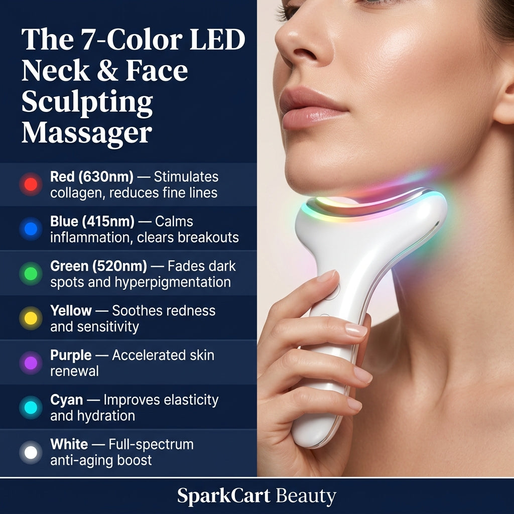 LumiLift 7-Color LED Face & Neck Sculpting Massager